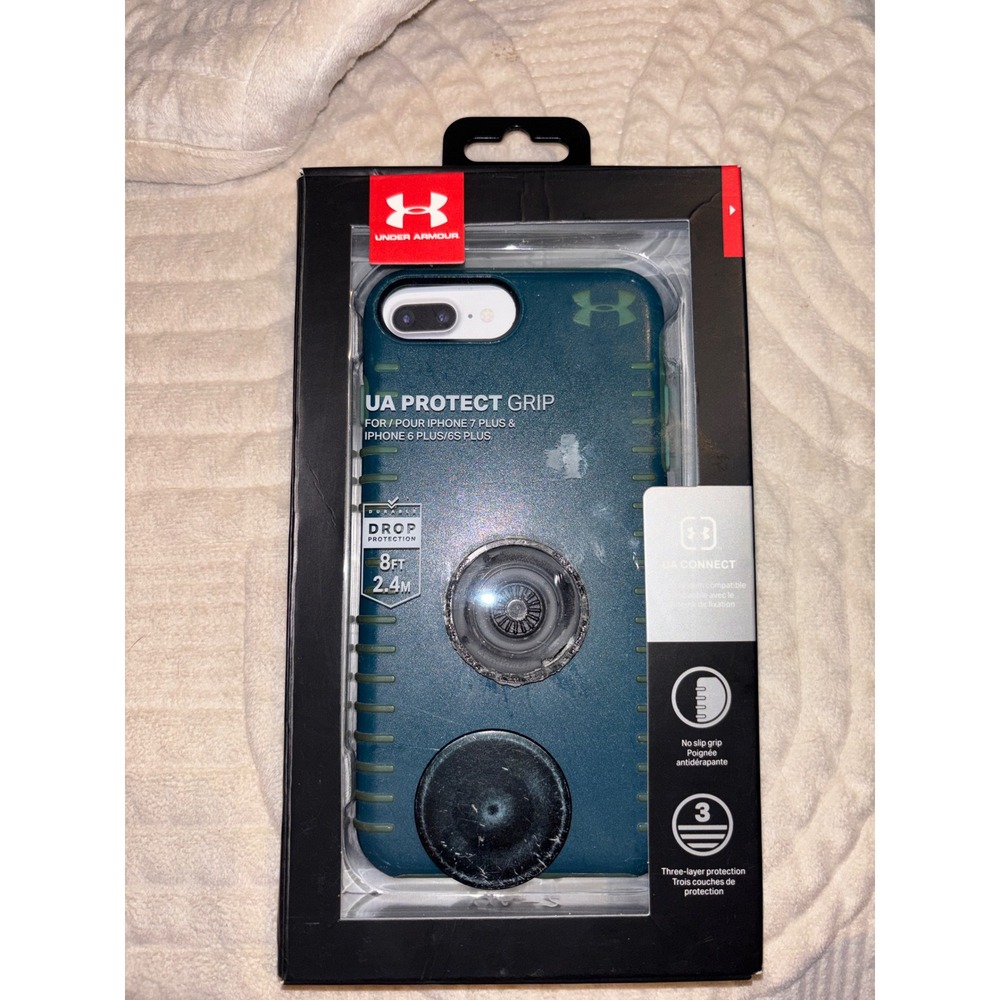 Under Armour UA Protect Grip Case for iPhone 7 Plus 6 Plus 6S Plus Teal